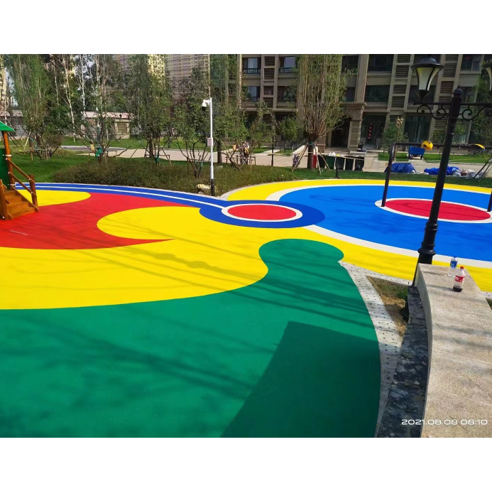 兒童游樂場塑膠地板實景圖4